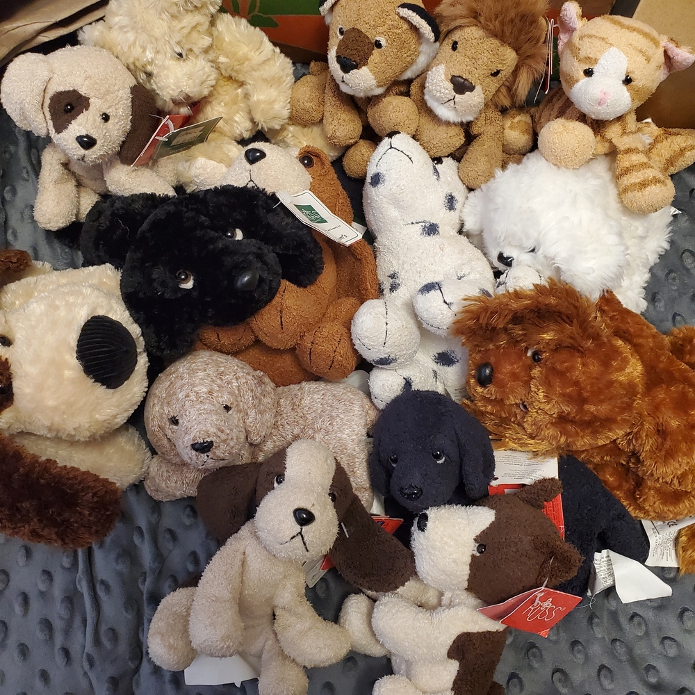 Russ Collection Plush Animal Toy Set for Small Pets
